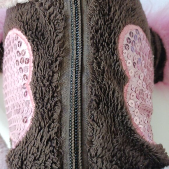 Toby NYC Kids Girls Brown & Pink "Take Me Everywhere" Horse Bag Purse Plush 20" - Picture 10 of 12